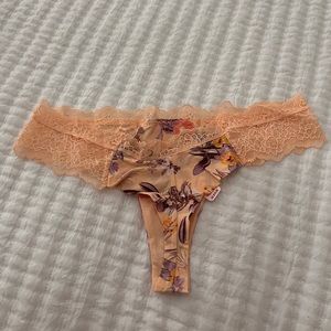Victoria Secret brand new lace thong panty. Size Small brand new with tags